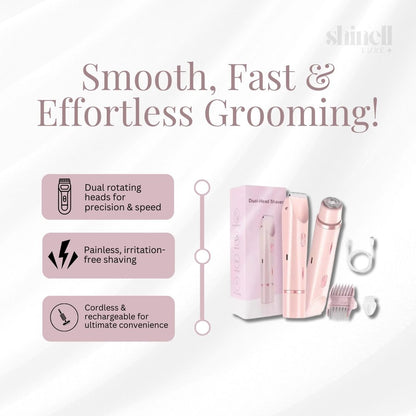 Shinell Luxe™ Dual-Head Shaver | Premium-Grade