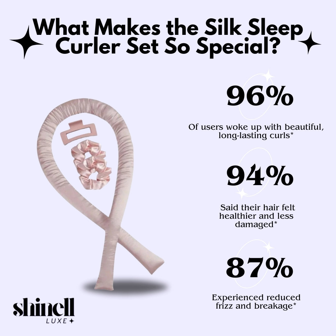 Silk Sleep Curler Set – Heatless Hair Curler Model