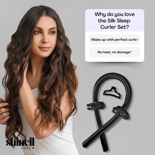 Silk Sleep Curler Set – Heatless Hair Curler Model