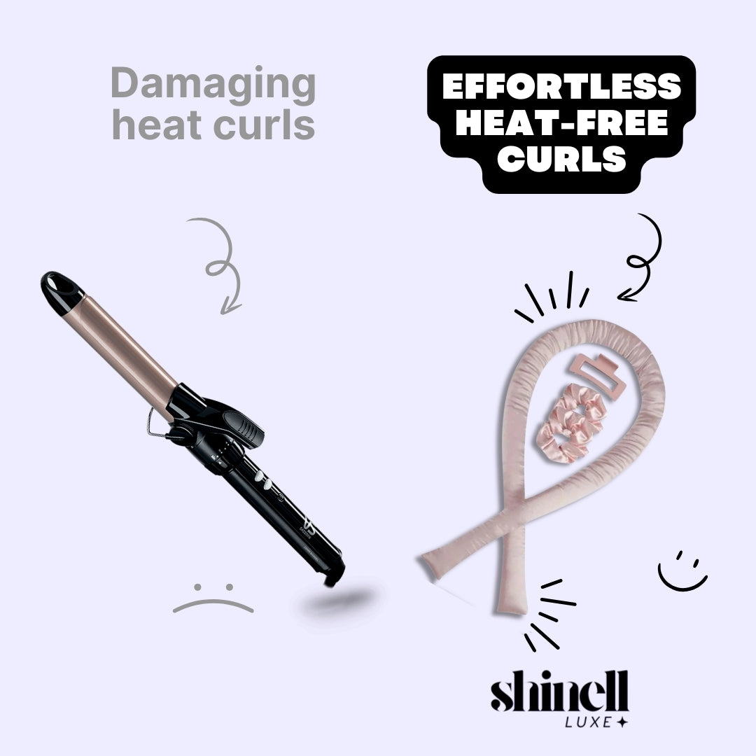 Silk Sleep Curler Set – Heatless Hair Curler Model