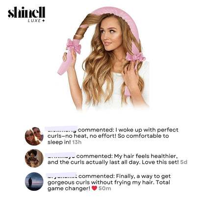 Silk Sleep Curler Set – Heatless Hair Curler Model
