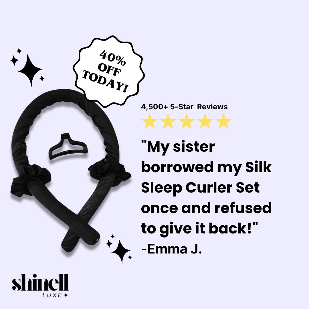 Silk Sleep Curler Set – Heatless Hair Curler Model