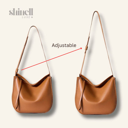 Genuine Leather Women Tote Bag 2025 New Large Capacity Women'S Shoulder Bag Luxury Designer Cowhide Crossbody Bags 2522