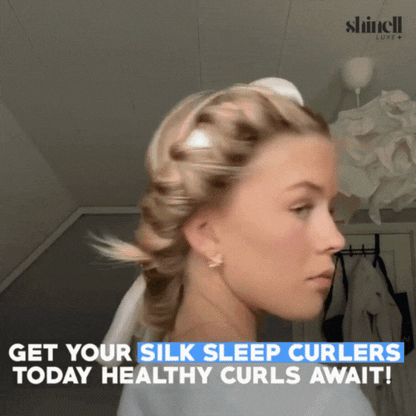 Silk Sleep Curler Set – Heatless Hair Curler Model