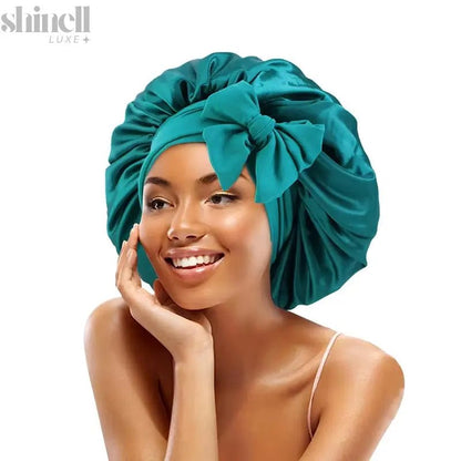 Belle Silk Night Bonnet - SHINELL - LUXE.COM
