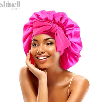 Belle Silk Night Bonnet - SHINELL - LUXE.COM