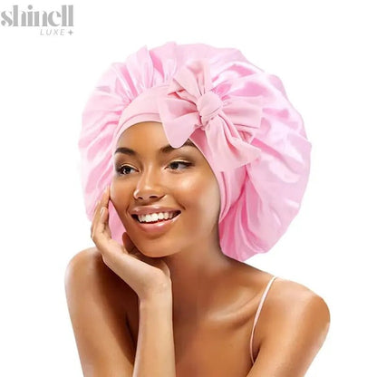 Belle Silk Night Bonnet - SHINELL - LUXE.COM