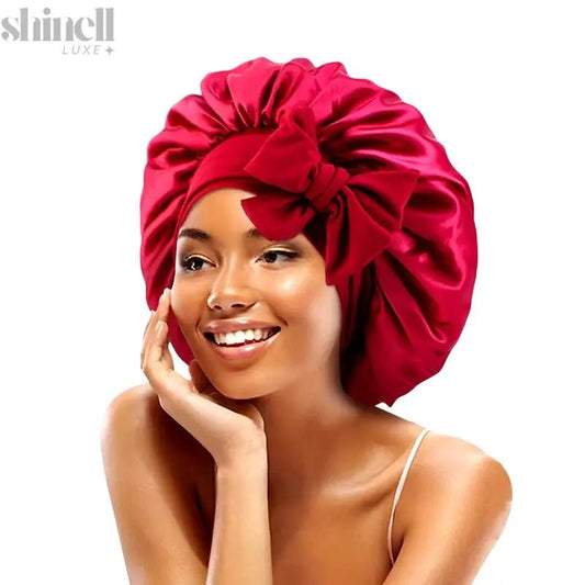 Belle Silk Night Bonnet - SHINELL - LUXE.COM