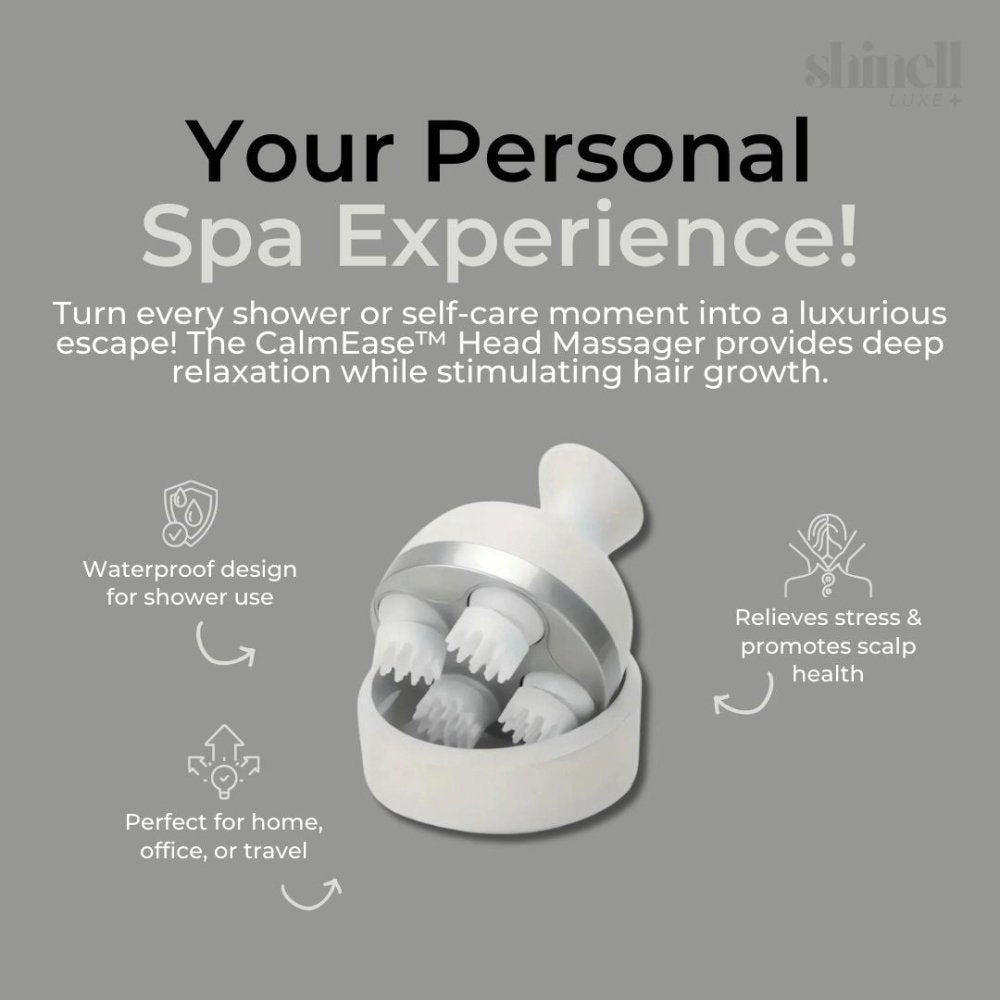 CalmEase WetDry Head Massager - SHINELL - LUXE.COM