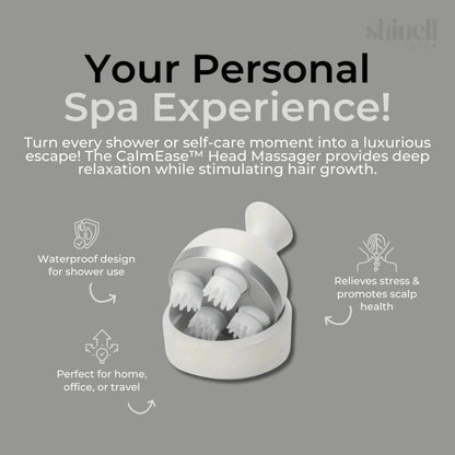 CalmEase WetDry Head Massager - SHINELL - LUXE.COM