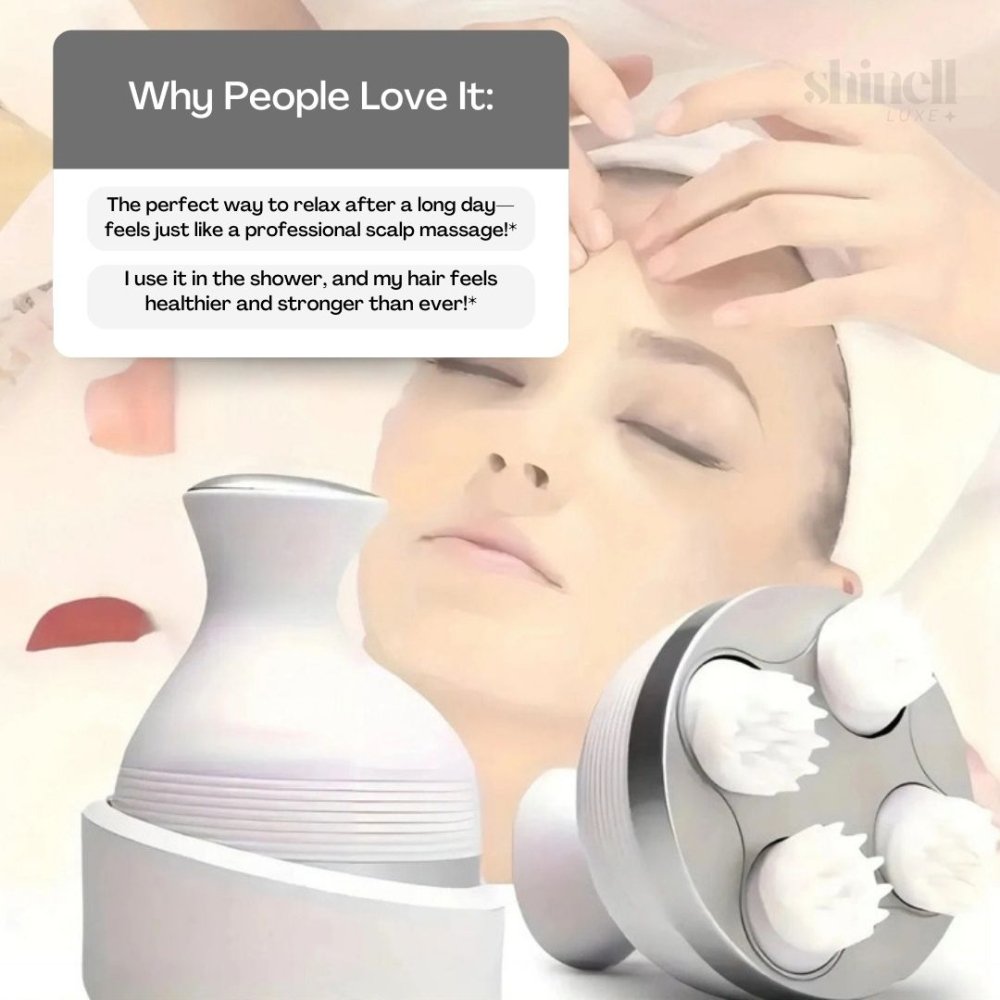 CalmEase WetDry Head Massager - SHINELL - LUXE.COM