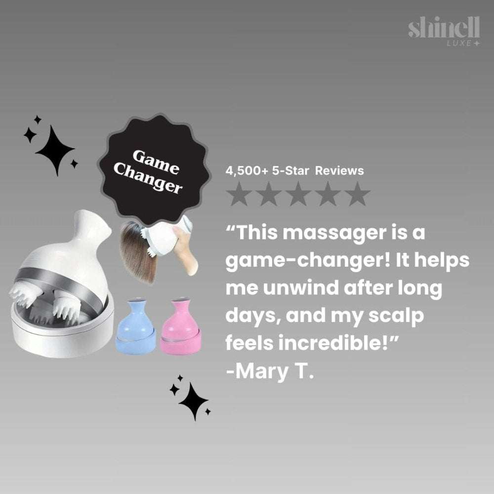 CalmEase WetDry Head Massager - SHINELL - LUXE.COM