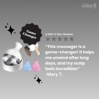 CalmEase WetDry Head Massager - SHINELL - LUXE.COM