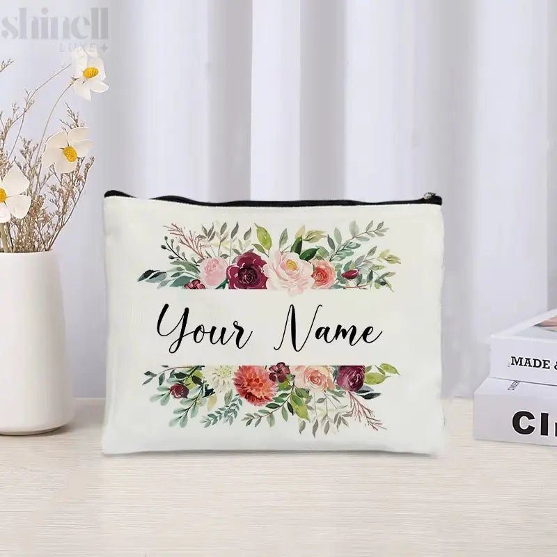 Custom - Named Floral Travel Bag - SHINELL - LUXE.COM
