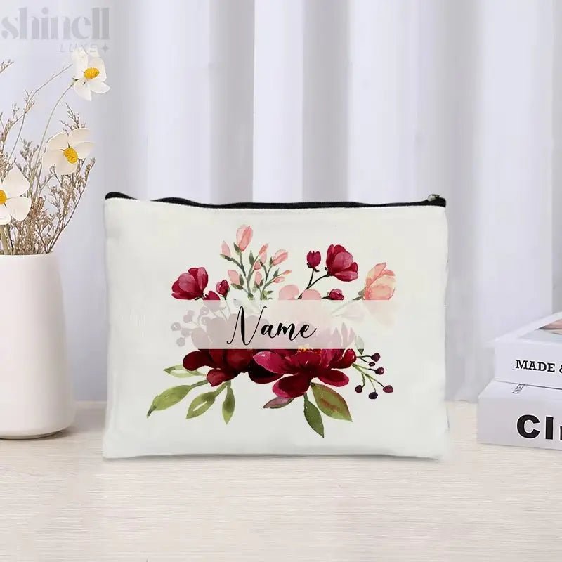 Custom - Named Floral Travel Bag - SHINELL - LUXE.COM