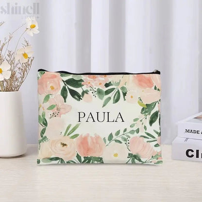 Custom - Named Floral Travel Bag - SHINELL - LUXE.COM