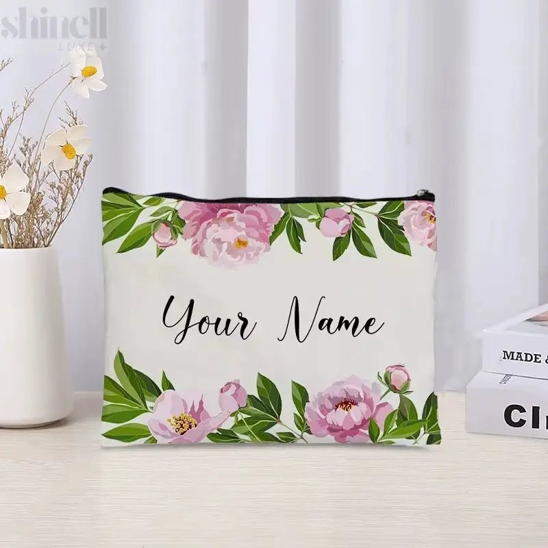 Custom - Named Floral Travel Bag - SHINELL - LUXE.COM