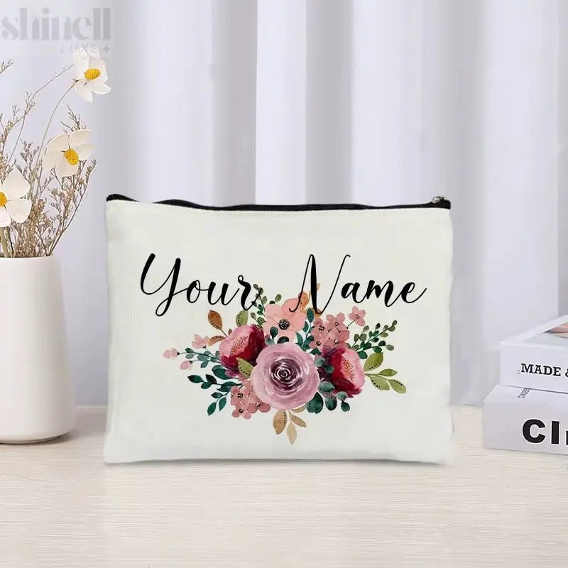 Custom - Named Floral Travel Bag - SHINELL - LUXE.COM
