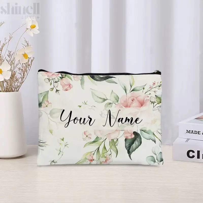 Custom - Named Floral Travel Bag - SHINELL - LUXE.COM