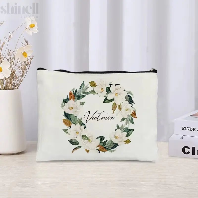 Custom - Named Floral Travel Bag - SHINELL - LUXE.COM