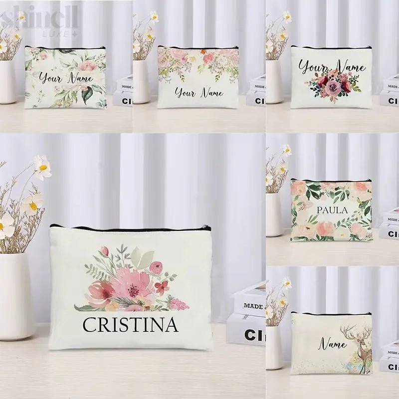 Custom - Named Floral Travel Bag - SHINELL - LUXE.COM