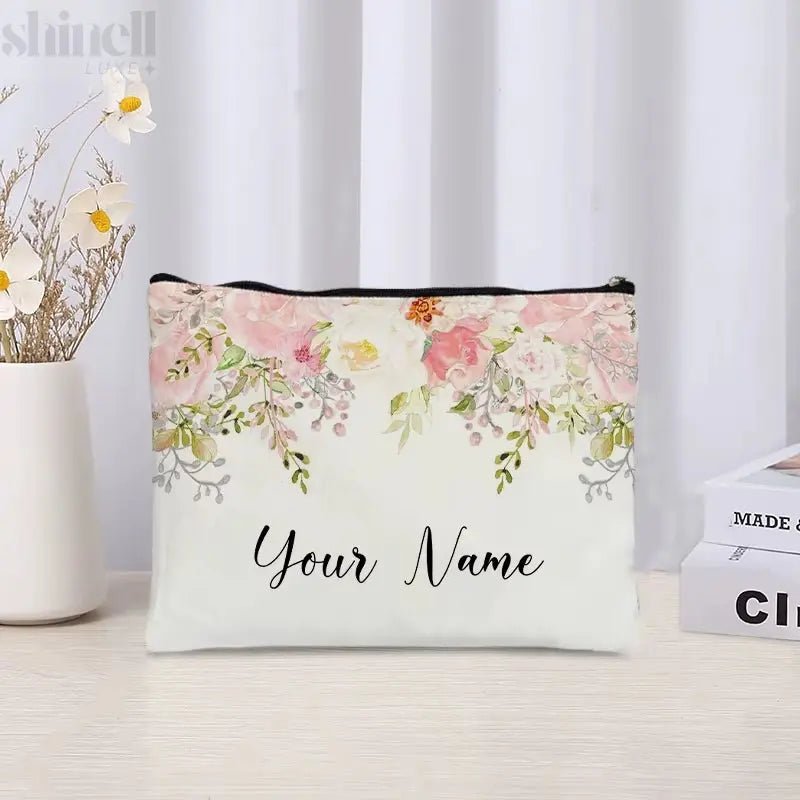 Custom - Named Floral Travel Bag - SHINELL - LUXE.COM