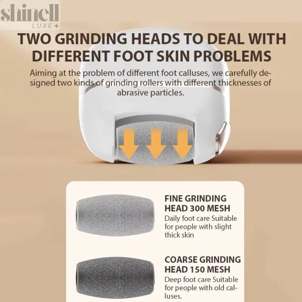 SmoothFeet Electric Callus Remover - SHINELL - LUXE.COM