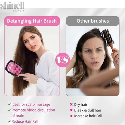 Tangle - Free Hair Magic Brush - SHINELL - LUXE.COM