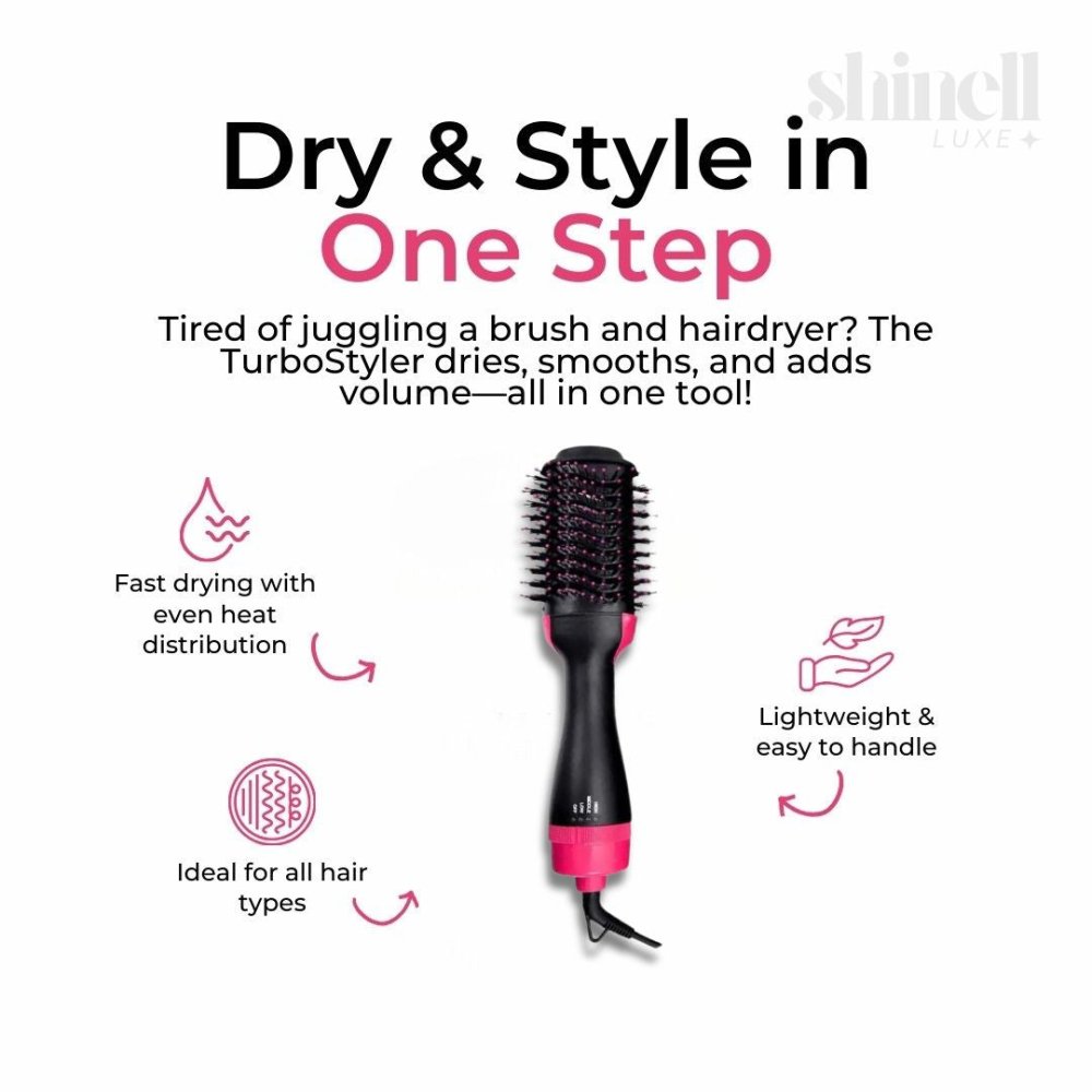 TurboStyler Hair Dryer Brush - SHINELL - LUXE.COM